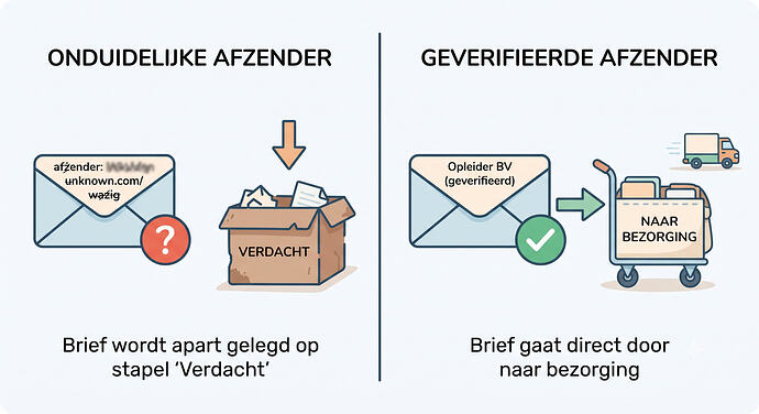 Onduidelijk of geverifieerde afzender!